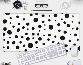 Dalmatian Print Desk Mat | Aesthetic Workspace Accessory