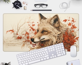 Fuchs Schreibtischunterlage: Herbst Motive
