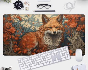 Fuchs Schreibtischmatte: Herbstlaub Gamerpad
