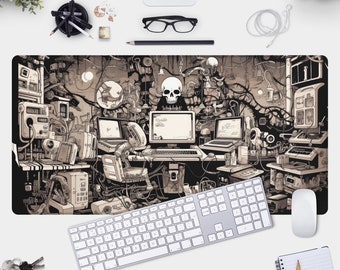 Cyberpunk Desk Mat: Matrix Style Gaming Mouse Pad