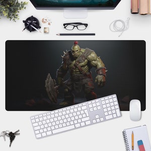 Orc Gamer Pad - Extra Large Desk Mat for WoW & World of Warcraft Enthusiasts