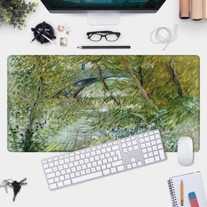 Van Gogh Painting Large Mouse Pad | Stunning Landscape Art & Nature Desk Mat