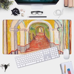 Van Gogh Desk Mat - Large Mouse Pad with Colorful Artwork