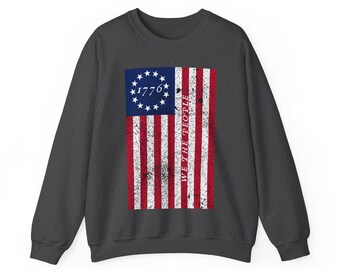 We The People Betsy Ross Flag Heavy Blend™ Crewneck Sweatshirt