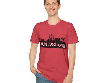 UNLV Strong Gender Neutral Soft Style T-Shirt - Free US Standard Shipping