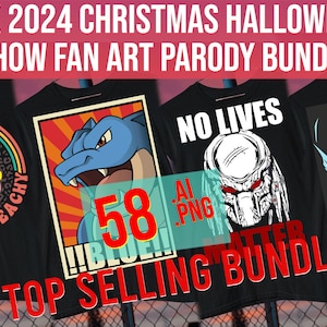 Remix 2024 Christmas Halloween Anime Print on Demand Passive Income Fan Art Parody  . AI. PNG