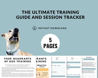 Comprehensive Dog Training Guide | Command Proofing Log | Training Goals | Digital Download Bundle