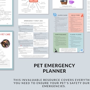 Essential Pet Emergency Preparedness Guide and Checklists | Disaster Safety | Pet Care | Digital Download Bundle