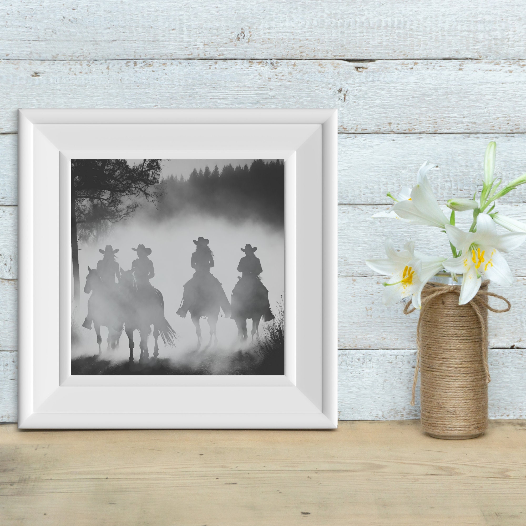 Coastal Cowgirl Wall Art SVG, Horse Art, Preppy Cowgirl Dorm Room Wall ...