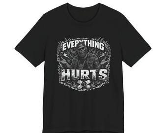 Dad Life Unisex Tee, Everything Hurts Shirt, Grown Man Stuff T-Shirt, Father's Day Gift, Funny Dad Tee