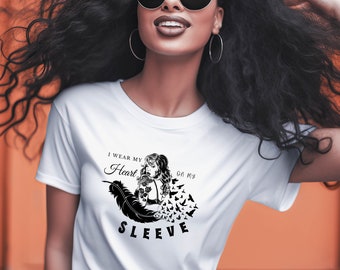 Woman Tattoo Lover Shirt, Gothic Tee, Tattoo Shirt, Vintage Tattoo Tshirt, Gift for Tattoo Lover, Tattoo Clothing, Tattoo Artist Shirt