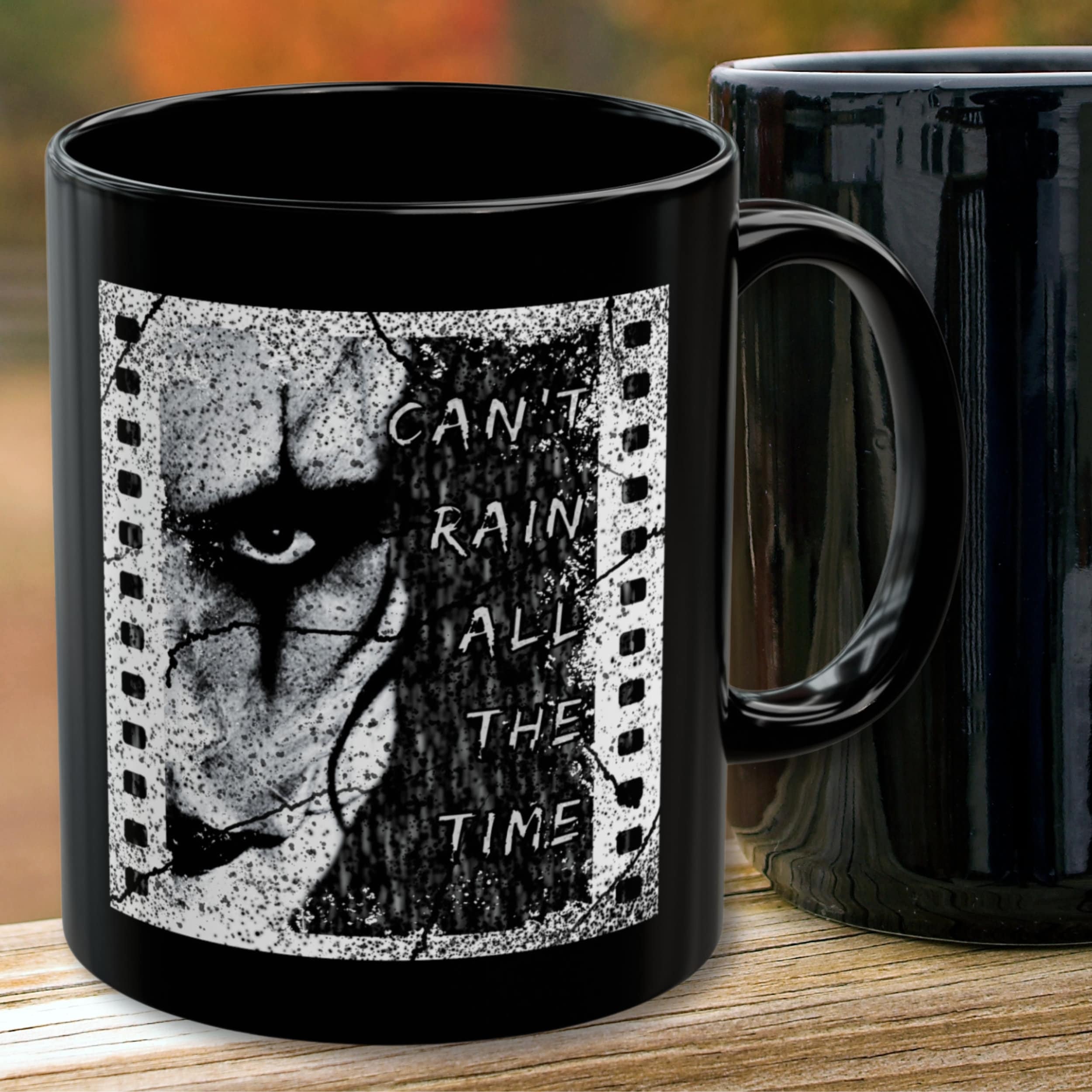 The Crow - Keramik-Kaffeetasse Mit Untersetzer Set | Brandon Lee Motiv | Spülmaschinenfest