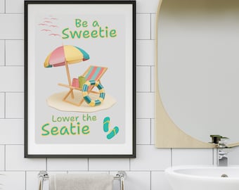 Funny Bathroom Wall Art, Poster Prints, Toilet Humor, Bathroom Decor, Printed Bathroom Wall Art, Matte Vertical Posters