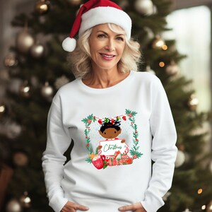 Child Elf Christmas Sweatshirt, Plus Size Christmas Sweater, Christmas Gift, Cool Christmas Sweater, Christmas Sweatshirt,