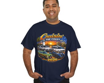 Cruisin the Coast T-Shirt, Classic Cars, Car Show 2026, MS Gulf Coast