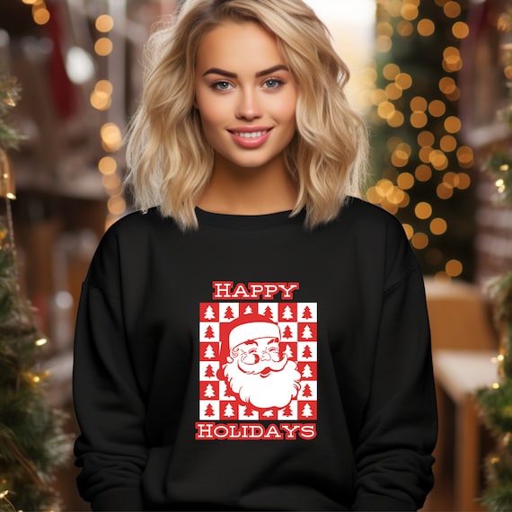 Vintage Christmas Sweatshirt Plus Size Christmas Sweater Christmas Gift Santa Christmas Sweater Christmas Sweatshirt Retro Xmas Etsy UK