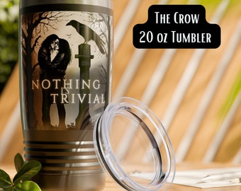 The Crow Movie Tumbler, The Crow Cup, Crow Glass, Brandon Lee, Eric Draven, Gothic Tumbler, 90er Jahre Filme, Crow Fan