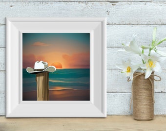Küsten Cowgirl druckbare Poster Druck, Stiefel Trendige, Preppy Cowgirl Wohnheim Zimmer Wand Kunst Dekor, Girly digitaler Download Boot Print, Sorority
