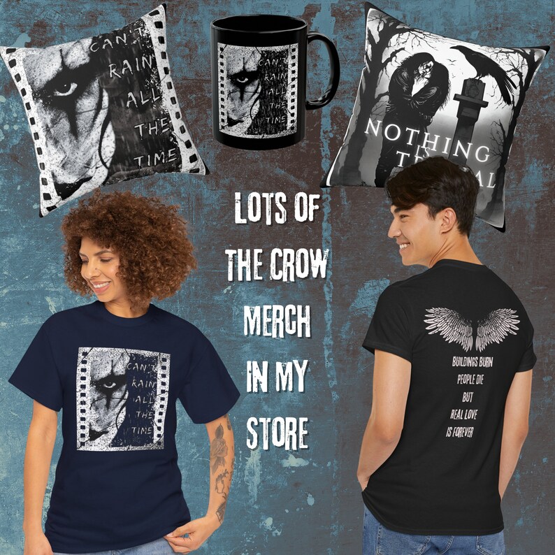 Crow Merch The Crow Vinyl Sticker, Crow Movie Decal, Brandon Lee, Eric Draven ...