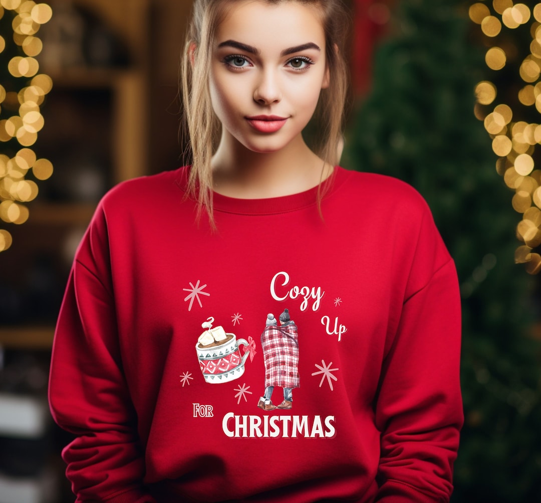 Cozy Christmas Sweatshirt, Couple Christmas Sweatshirts, Christmas