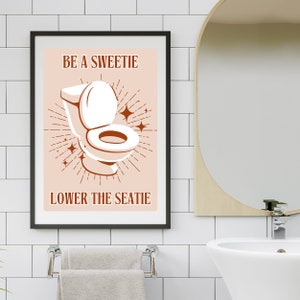 Funny Bathroom Wall Art, Poster Prints, Toilet Humor, Bathroom Decor, Printed Bathroom Wall Art, Matte Vertical Posters