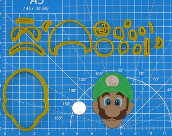 Super Mario – Set formine per biscotti Luigi A031