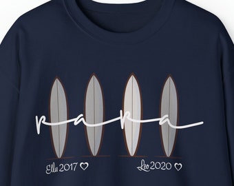 Personalisiertes Papa Sweater mit Kindernamen & Geburtsjahr / Personalisierter Papa Sweatshirt / Geschenk Geburt, werdende Vater / Vatertag