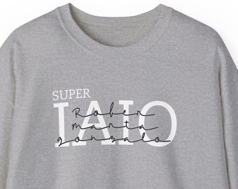 Personalisiertes iaio Sweater mit Kindernamen / Personalisierter Opa Sweatshirt / Geschenk Geburt, werdende Opa / Super Opa