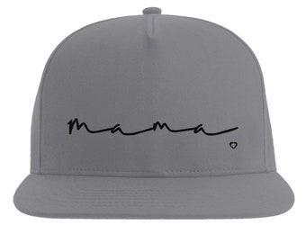 Mütze für Mama /Geschenk für Mama / Muttertag / Geburtstag / Weihnachten / Super Mom / Original Flat Peak Snapback / Beechfield B660