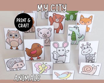 My City – Animals | Craft, Color & Play