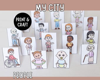 My City – People | Printable Craft for Kids