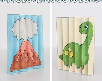 Magical Dinosaur Agamograph Craft – Fold & Reveal!