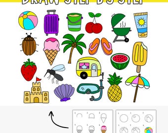 Learn to Draw 20 Summer Edition Doodles – Step-by-Step Guide!