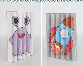 Space-Themed Agamograph Craft – Fold & Reveal the Magic!