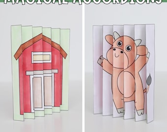Farm-Themed Agamograph Craft – Fold & Reveal the Magic!