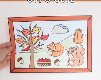 Printable Fall Craft for Kids – Create Your Own Autumn Landscape