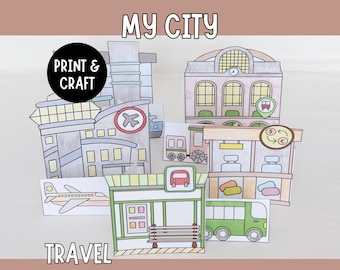 My City – Travel | Printable Craft Activity