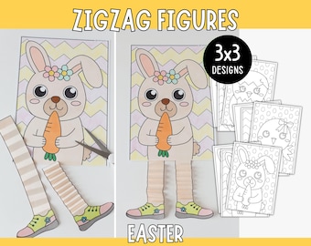 Easter Craft Bunny & Chick with Moving Legs