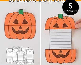 Printable Halloween Writing templates Craft