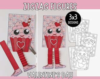 Printable Valentine’s Day Craft – Fun Characters with Wiggly Legs