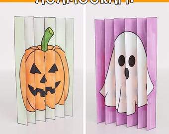 Halloween Agamograph Craft – Magical Moving Pictures for Kids