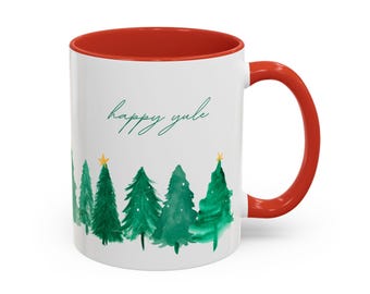 Happy Yule Coffee Mug, Pagan Christmas, Yuletide Gift