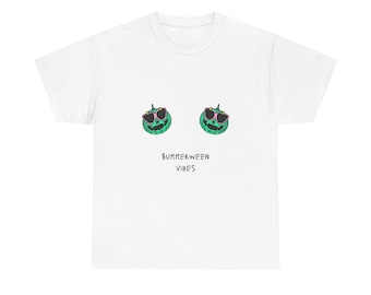 Summerween Vibes T-Shirt | Watermelon Jack-O'-Lanterns, Cute Halloween Tee