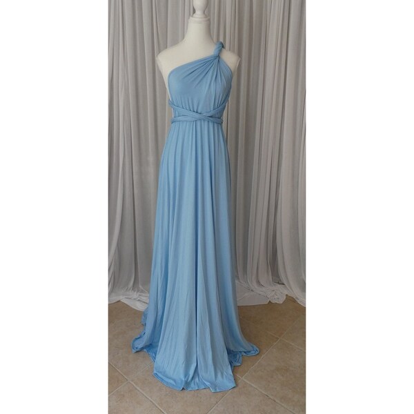 Classic Infinity Multiway Bridesmaid Dress in Cornflower Blue