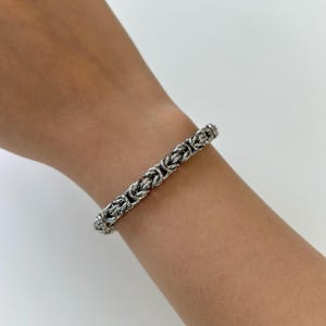 Handmade Medieval Chainmail Byzantine Bracelet | Stainless Steel Chainmail Bracelet | Gothic Chainmail Bracelet | Ren Fair |Medieval Jewelry