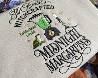 Embroidered Midnight Margarita Sweatshirt: Practical Magic Inspired
