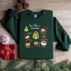 Hispanic Christmas Sweatshirt: Tis the Season Crewneck