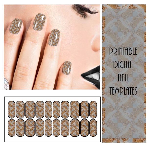 nail template - nail wraps - nail decals - nail supplies - nail art - nail sticker - nail design-custom nail decals - printable nail