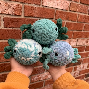 Crochet Axolotl Amigurumi Stuffie Plushie Toy 