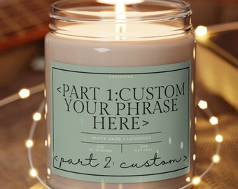 Custom Personalized Candle - Greetings from Location, Custom welcome back gift, Custom New Move Just Moved Candle Gift